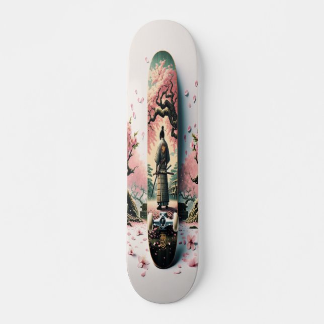Cherry Blossom Reflections Skateboard (Front)
