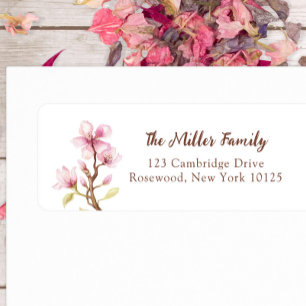 Cherry Blossom Return Address