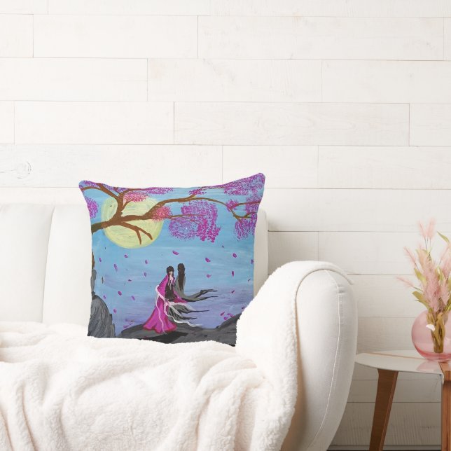 Cherry Blossom Romance Decor Pillow (Couch)