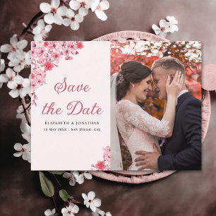 Cherry Blossom – Romantic Floral Wedding Postcard
