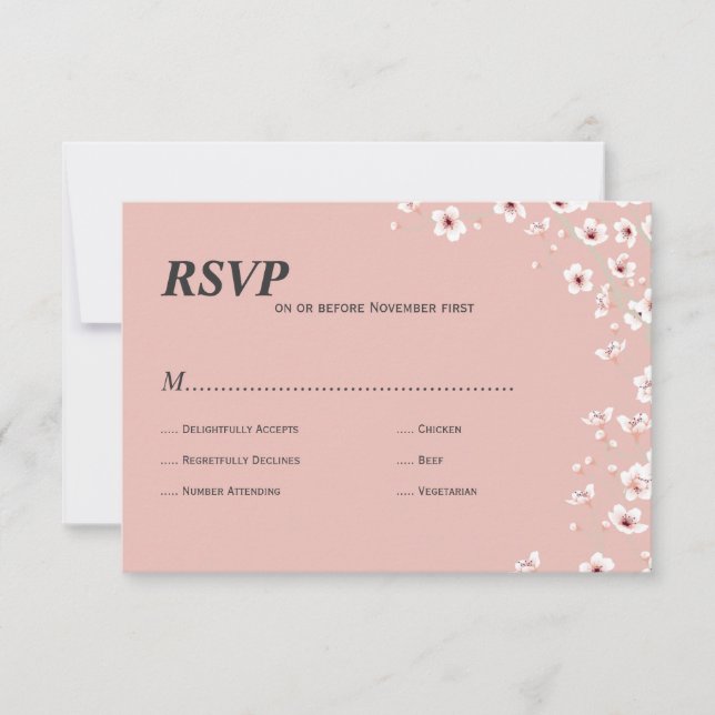 Cherry Blossom rsvp (Front)
