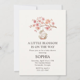 Cherry Blossom Sakura Baby Shower Invitation