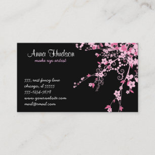 Cherry Blossom, Sakura, Floristry, Flower Shop Business Card