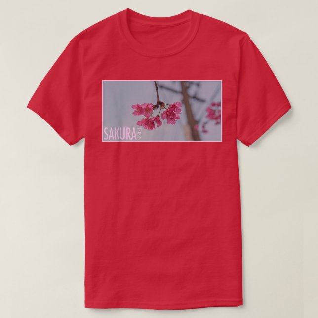 Cherry Blossom Sakura Graphic  T-Shirt (Design Front)
