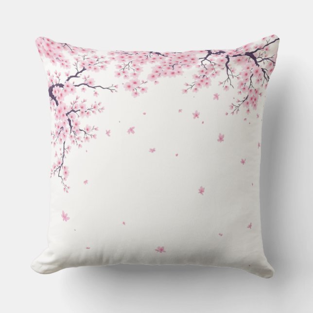 Cherry Blossom Sakura Japanese Art Tote  Cushion (Front)