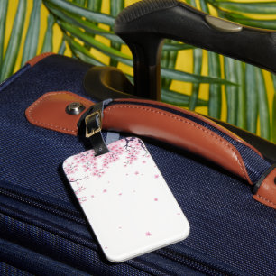 Cherry Blossom Sakura Japanese Art Tote Luggage Tag