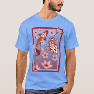 Cherry Blossom Sakura Japanese Koi Carp Nishikigoi T-Shirt