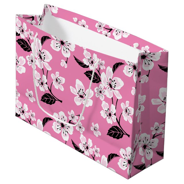 CHERRY BLOSSOM - SAKURA (LITE PINK) Gift Bag (Front Angled)
