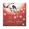 Cherry Blossom Sakura & Love Birds Wedding Magnet
