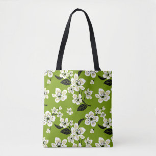 CHERRY BLOSSOM - SAKURA (MATCHA GREEN) TOTE BAG