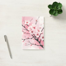 Cherry Blossom Sakura Notebook | Elegant Pink Wate