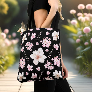 CHERRY BLOSSOM SAKURA PATTERN TOTE BAG