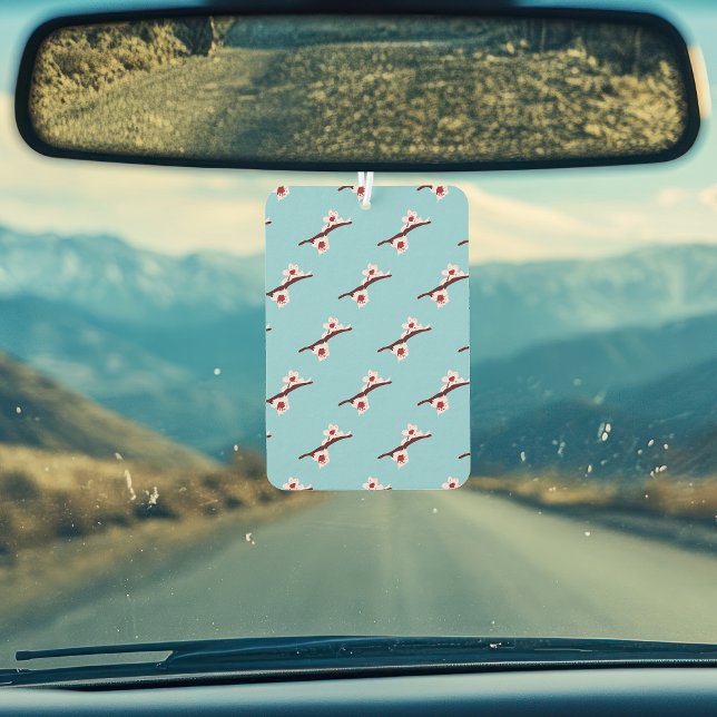 Cherry Blossom, Sakura, Pink Floral Pattern Car Air Freshener (Creator Uploaded)