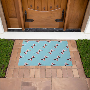 Cherry Blossom, Sakura, Pink Floral Pattern Doormat