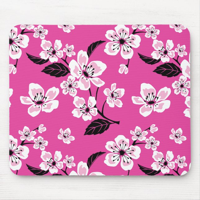 CHERRY BLOSSOM - SAKURA (PINK) MOUSE MAT (Front)