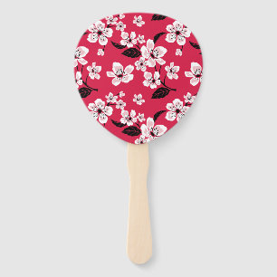 CHERRY BLOSSOM - SAKURA (RED) HAND FAN
