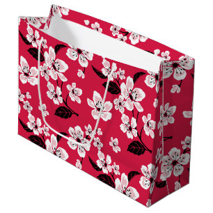 CHERRY BLOSSOM - SAKURA (RED) LARGE GIFT BAG