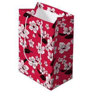 CHERRY BLOSSOM - SAKURA (RED) MEDIUM GIFT BAG