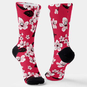 CHERRY BLOSSOM - SAKURA (RED) SOCKS