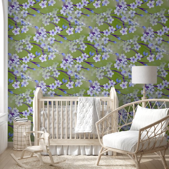 Cherry Blossom - Sakura seamless pattern 2 Wallpaper (Kids)