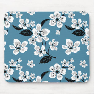 CHERRY BLOSSOM - SAKURA (SMOKY BLUE) MOUSE MAT