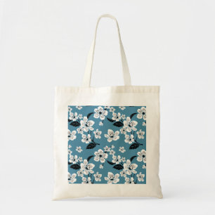 CHERRY BLOSSOM - SAKURA (SMOKY BLUE) TOTE BAG