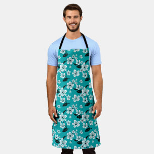 CHERRY BLOSSOM - SAKURA (TEAL) APRON