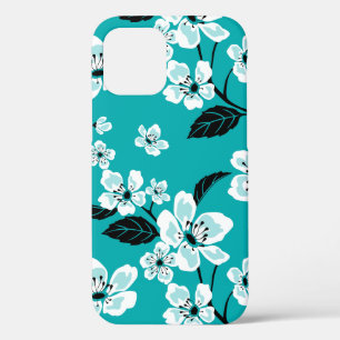 CHERRY BLOSSOM - SAKURA (TEAL) iPhone 12 CASE