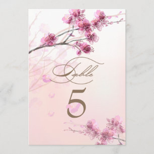 Cherry Blossom/Sakura Wedding Table Cards