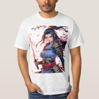 Cherry Blossom Samurai Katana Warrior Anime 🌸⚔️ T-Shirt