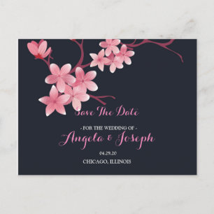 Cherry Blossom  Save the Date Card