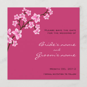 Cherry Blossom Save the Date cards