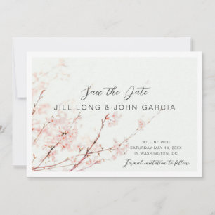 Cherry Blossom Save the Date Invitation