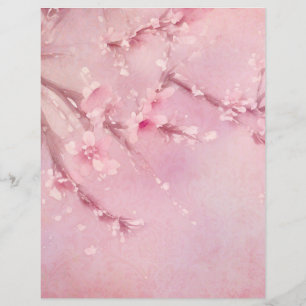 Cherry Blossom Scrapbook Ephemera