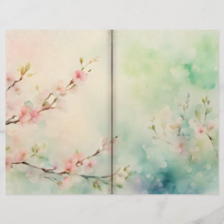 Cherry Blossom Scrapbook Paper