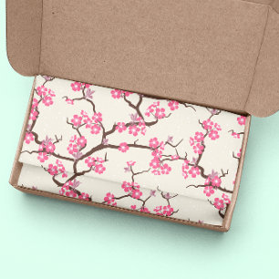 Cherry Blossom Seamless Flowers Tissue Paper