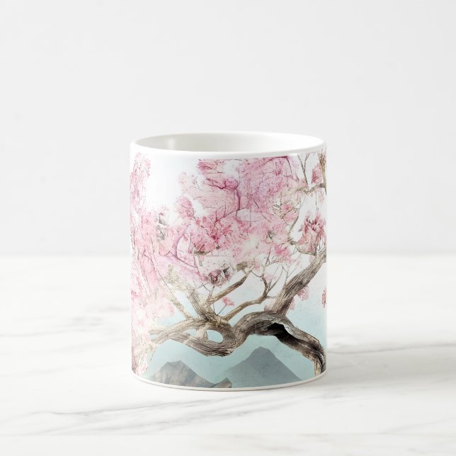 Cherry Blossom Serenade Coffee Mug (Center)