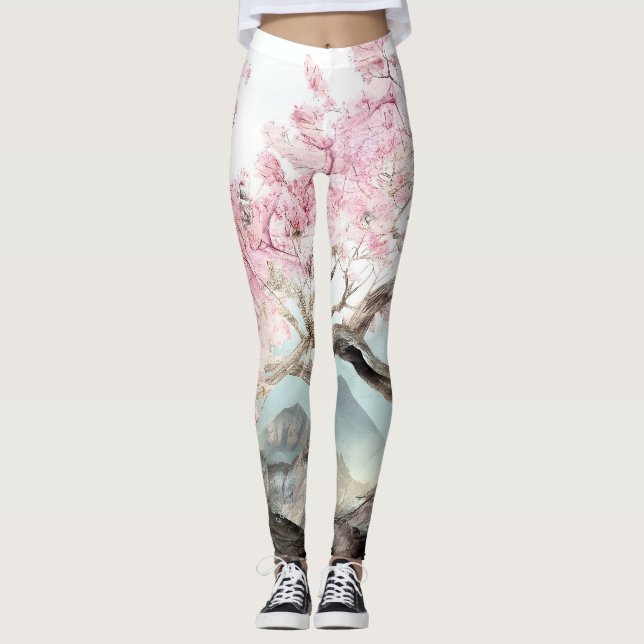 Cherry Blossom Serenade Leggings (Front)