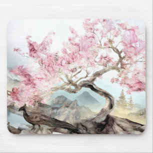Cherry Blossom Serenade Mouse Mat