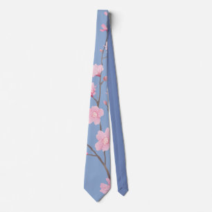 Cherry Blossom - Serenity Blue Tie