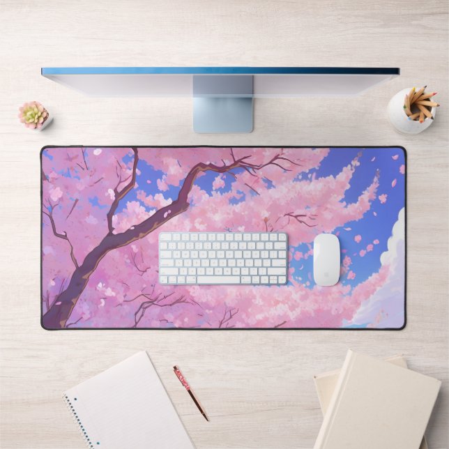 Cherry Blossom Sky Gaming Mousepad Desk Mat (Office 1)