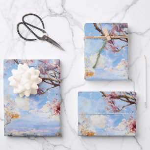 Cherry Blossom Sky Wrapping Paper