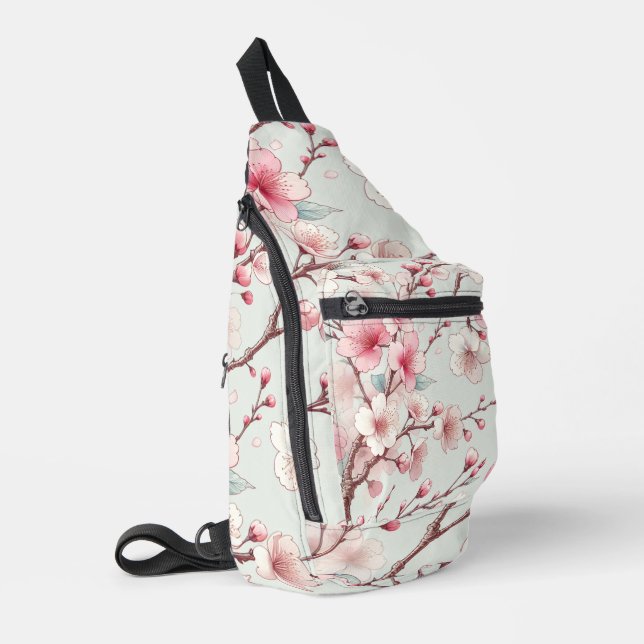 Cherry Blossom Sling Bag (Left Corner)