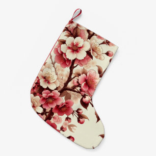 Cherry Blossom Small Christmas Stocking