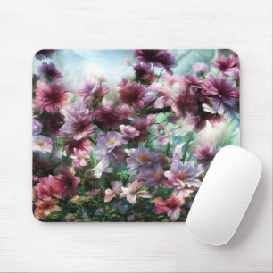 Cherry Blossom Splash Flowers Mouse Mat