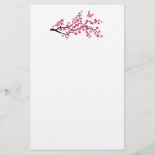 Cherry Blossom Stationery