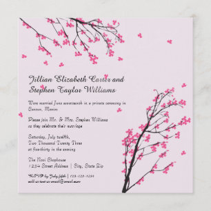 Cherry Blossom Stem - Wedding Announcement
