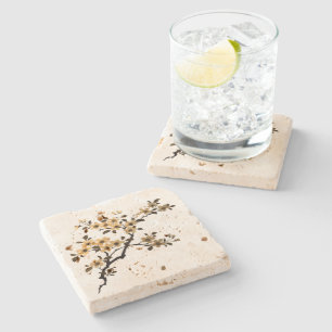 Cherry Blossom  Stone Coaster