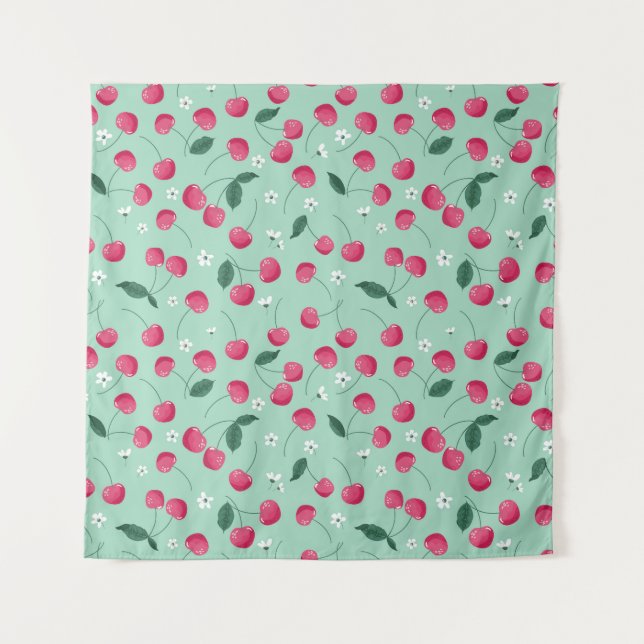 Cherry Blossom: Summer Festive Design Tapestry (Front)