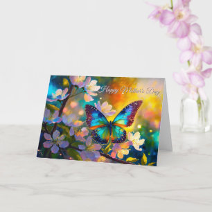 Cherry Blossom Sunrise Mother's Day Butterfly Card